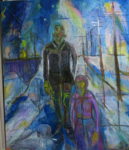 ムンクだけではない、ハンマー スホイもいる 油絵制作Bの③　