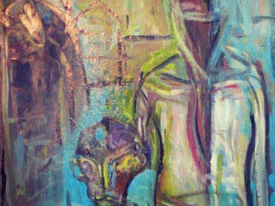 マリー・ローランサンの絵画の夢 油絵制作Bの⑨ 春になったら