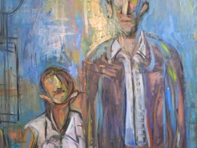 セザンヌの構図問題 バス停のある群像⑥　サクラは咲きました。