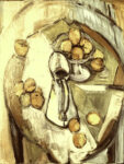 絵画入門・オレンジとポットの静物